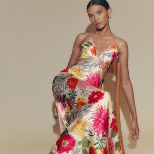 Reformation Poppies Silk Dress